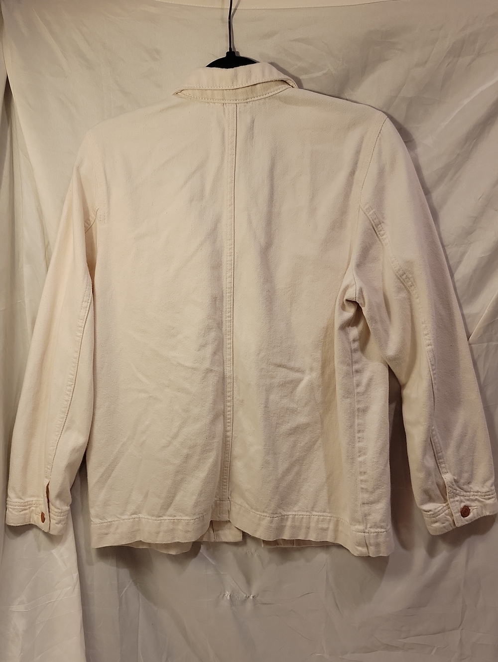 Everlane Cream Utility Jean Jacket with Patch Pockets - Picture 5 of 5